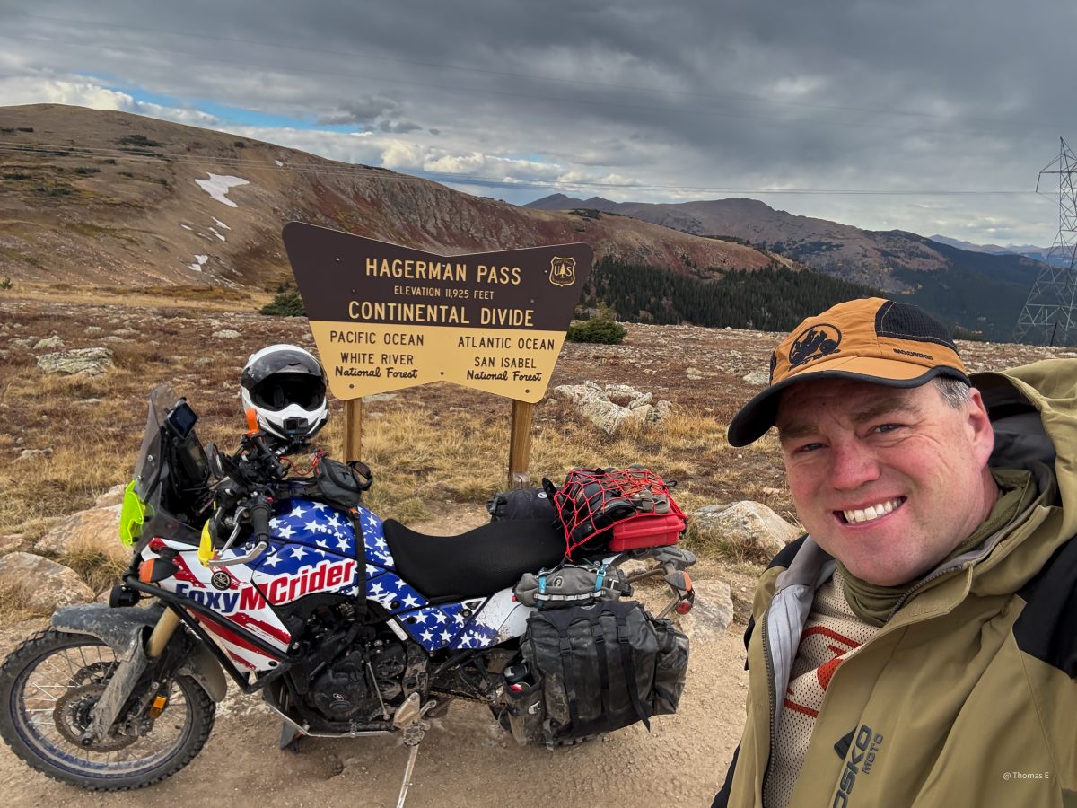 FoxyMotoAdv | Black Bear Pass on a fully loaded large adventure
